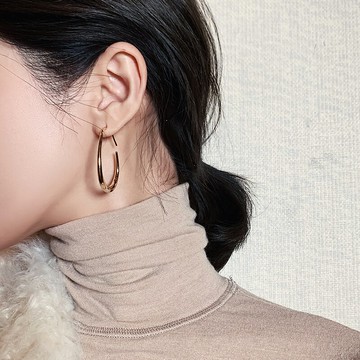 歐美圈圈耳環女氣質百搭時尚夸張耳飾年新款潮個性耳圈