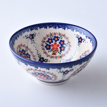 波蘭陶 野莓物語系列 中式麵碗 15cm 波蘭手工製