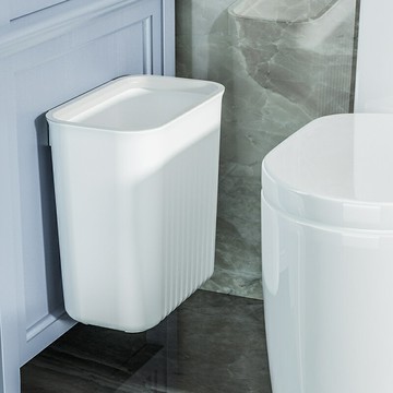 衛生間垃圾桶廁所家用帶蓋有蓋壁掛式夾縫廚房專用桶2023新款大號/收納桶/垃圾桶/塑料桶