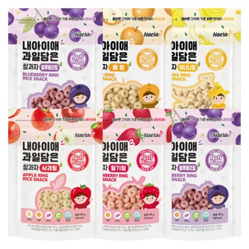 NAEIAE 韓國水果米圈圈30g 5種口味