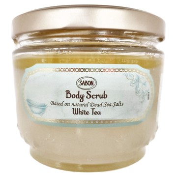 SABON 全新升級 白茶身體磨砂膏  600g  1罐