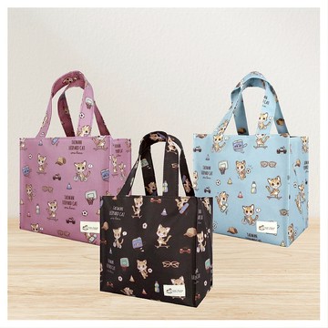 【石虎愛運動-小便當袋】台灣製造上班上課必備防水便當手提袋