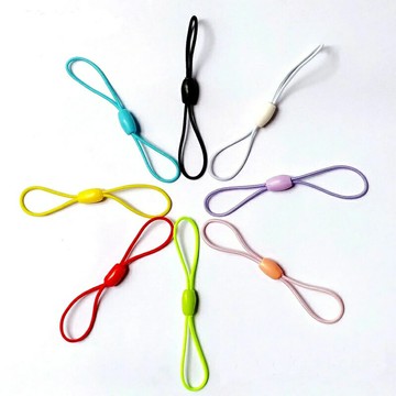 員工牌校牌迷你8字彈力繩橡皮筋耐磨學生卡高彈力公交卡鑰匙掛繩