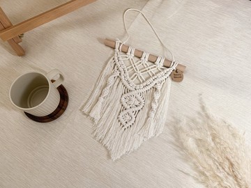 Macrame 編織壁掛 螺旋流蘇