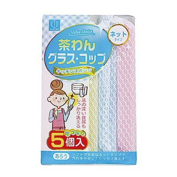 日本-小久保 廚具清潔海綿網狀 5入