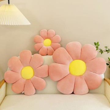 北歐風小雛菊抱枕ins花朵靠枕沙發靠墊辦公室腰靠枕飄窗寢室坐墊