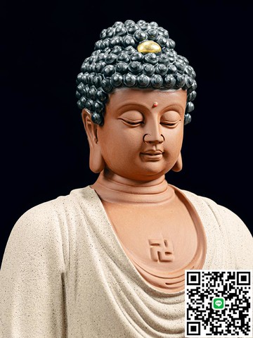 新中式釋迦牟尼佛陶瓷大日如來佛祖阿彌陀佛家用供奉禪意佛像擺件