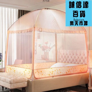 蚊帳 加密加高蒙古包蚊帳0.9家用1.5米1.8支架防摔有底宿舍三開門