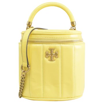 TORY BURCH 139000 KIRA 經典LOGO兩用化妝箱包.黃
