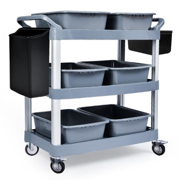 公司貨 免運速發 開立發票 垃圾桶 商用垃圾桶 餐車小推車撤歺碗集商用餐廳移動飯酒店三層上傳菜送收餐車手推車