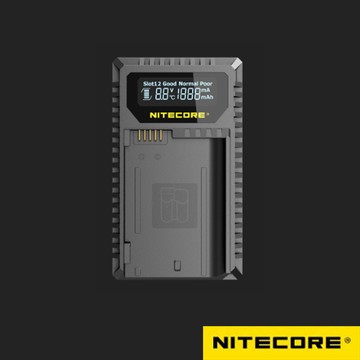 NiteCore UNK2 For Nikon EN-EL15 a/b/c  USB行動鋰電池 液晶雙槽充電器