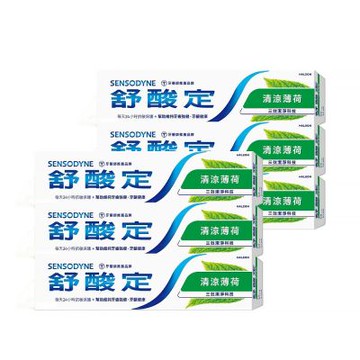 【SENSODYNE 舒酸定】長效抗敏牙膏-清涼薄荷160g*6入