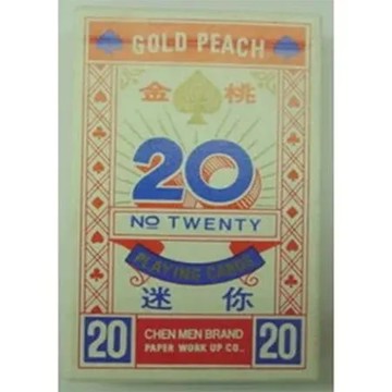 紅 超級金桃 迷你撲克牌 24打 / 箱 No.20