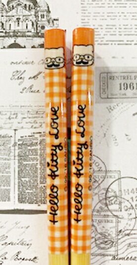 【震撼精品百貨】凱蒂貓 Hello Kitty 日本SANRIO三麗鷗 kitty日本竹筷/筷子(21CM)-家族成員/爸爸橘#92261 震撼日式精品百貨