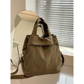 尼龍布包包女大容量2026新款秋冬百搭單肩斜挎包高級感手提水桶包