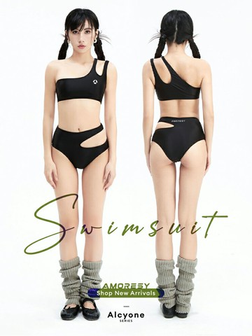 AMORESY | 084 Alcyone系列 半截挖肩造型兩件式泳衣
