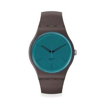 Swatch DARK DUALITY 經典手錶/男錶/女錶/瑞士製造 SO29C100 (41mm)【官方旗艦店】