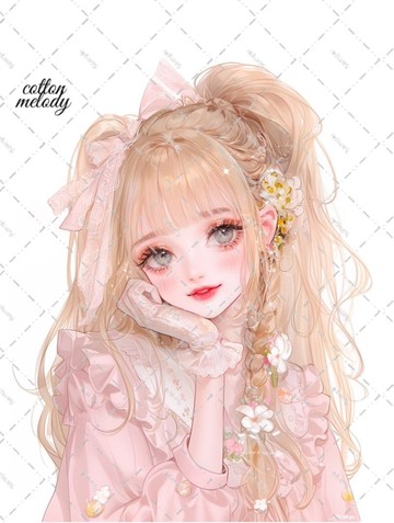 original sticker no.6264 人物貼紙 原創貼紙 人物貼紙 女孩貼紙 原創人物貼紙