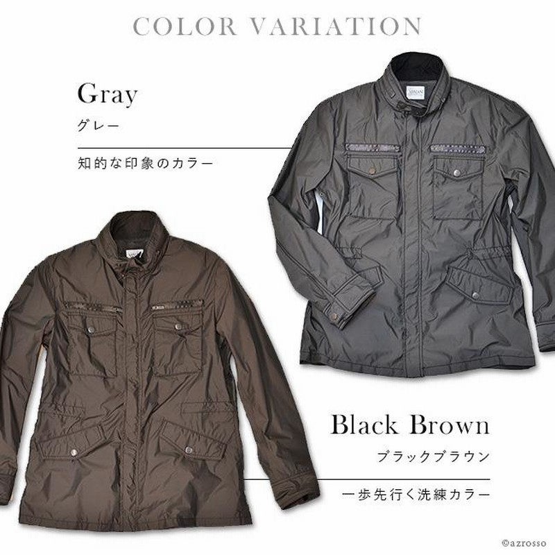 アルマーニ ハーフコート メンズ 撥水加工 アウター ジャケット