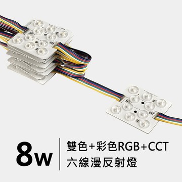 雙色+彩色RGB-六線｜F28-LG-5333 (十片一組)控制器另購