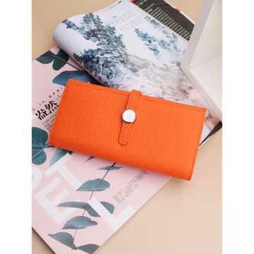 女士錢包2025新款時尚皮夾長款真皮超薄小眾設計手拿包卡包大容量