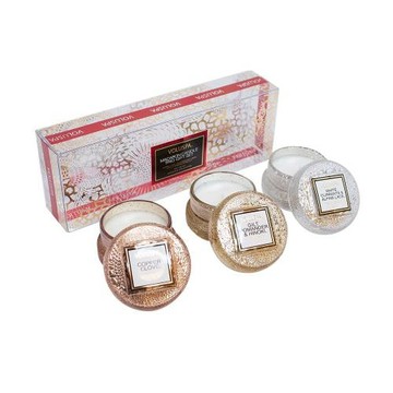 美國 VOLUSPA 日式庭園系列 馬卡龍假日香氛蠟燭禮盒 51gx3入 限量版