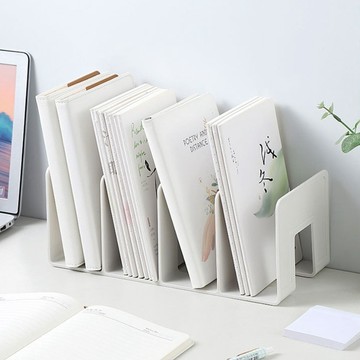 隔日到貨🔥桌面書立架 書架 書本收納架 四格書架 書檔 書架 分隔書擋 分格書架 書本架 桌上書架 四連書立 文件架