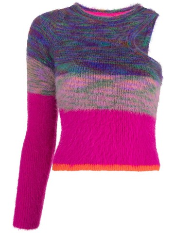 Andersson Bell - Sullivan one-sleeve jumper - women - Acrylic/Wool/Nylon - M - Pink