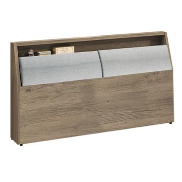 文創集 卡登卡5尺雙人貓抓皮革床頭箱(不含床底＋不含床墊)-150x27x98cm免組