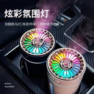 車載加濕器香薰機車內去味增香保濕氛圍燈斷電保護小夜燈整車清新
