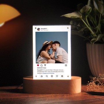 客制化禮物 IG小夜燈  含照片文字 情人節送女友 聖誕禮盒