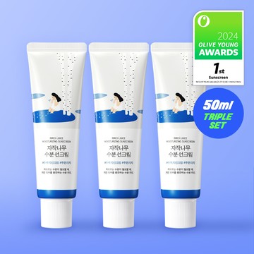 [TRIPLE] ROUND LAB Birch Juice Moisturizing Sunscreen 50ml Triple Set