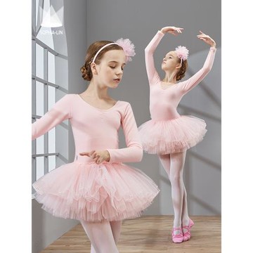 舞蹈服兒童女考級芭蕾舞裙中國舞短袖跳舞衣幼兒練功服女童舞蹈裙