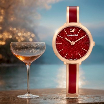 SWAROVSKI 施華洛世奇 限定版 Crystalline Delight 璀璨晶鑽女錶 手錶 新年開運 送禮推薦-32mm 5647455