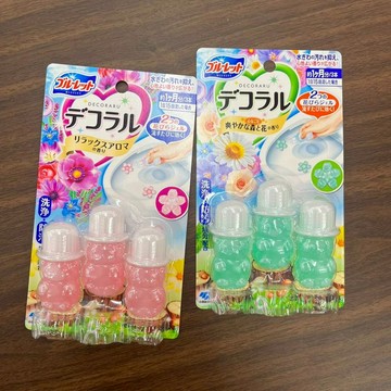 J91_馬桶洗淨膏 3入/粉.綠