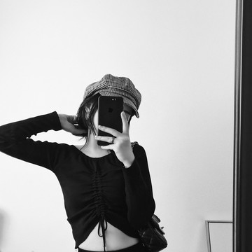 FINDSENSE品牌 秋季 新款 韓國原裝 女 性感 顯瘦 抽繩 針織 長袖 上衣 潮流上衣