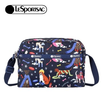 LeSportsac Daniella Crossbody 輕便拉鍊斜背包 七夕浪漫購 送禮首選 男包/女包-雪國汪星人