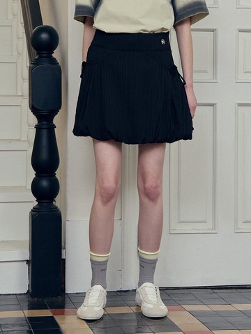 Bubble Hem Mini Skirt (JZSK329D)