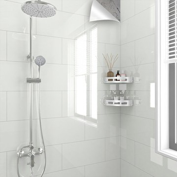 衛生間防水墻貼加厚自粘防潮防霉廁所浴室仿瓷磚墻紙大理石紋貼紙