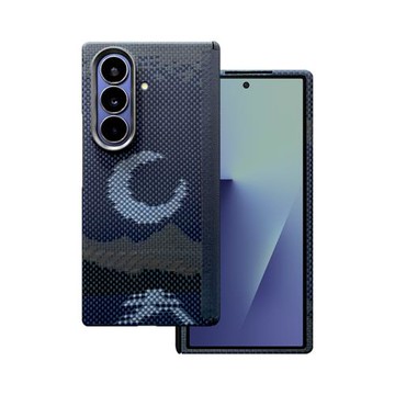 適用新款三星fold7凱夫拉手機殼全包磁吸fold6折疊屏超薄防摔碳纖維中軸保護套w26磨砂商務高檔潮牌防滑后蓋