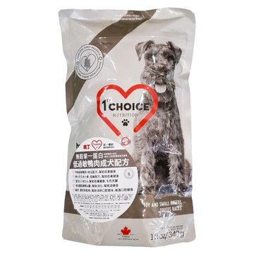 1st Choice 瑪丁第一優鮮 1歲以上成犬 無穀飼料 單一蛋白低過敏配方  無穀  低過敏  340g  1包