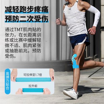 肌肉貼馬拉松膝蓋貼運動員專用肌貼預分切肌內效貼彈力運動繃帶