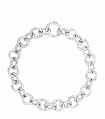 Astrid & Miyu Rhodium-Plated Molten Link Chain Bracelet
