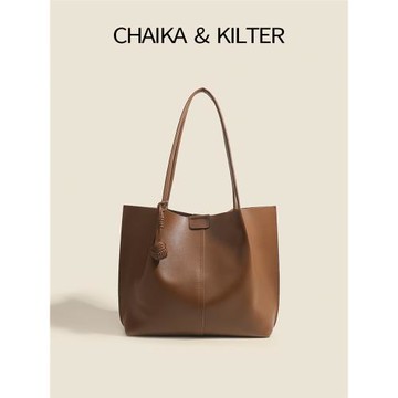 CHAIKAKILTER春夏大容量簡約托特包女2025新款高級感單肩通勤包包