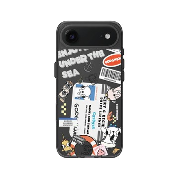 iPhone Air Clear (相機按鈕) 酷墨灰 - Godgwawa 變種吉娃娃 - 吉速駕照