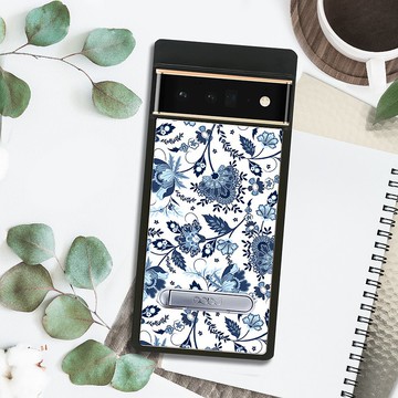 apbs Google Pixel 9/8/7/6系列 減震立架手機殼-藍夢草