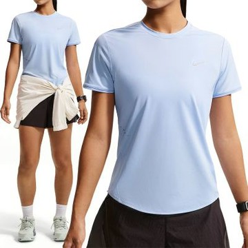 Nike As W Nk Swift Df SS Top 女款 淺藍色 吸濕 排汗 運動 短袖 HM9699-468