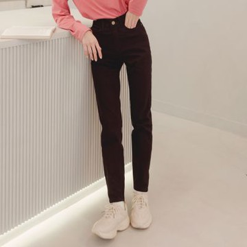 OB嚴選中大尺碼-高含棉．口袋窄管美型彈性長褲《BA6423》