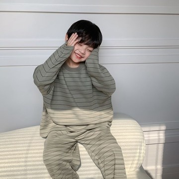 🌸RY🌸 兒童秋冬睡衣 男女童居家服 兒童保暖睡衣套裝 兒童睡衣男秋冬季家居服長袖男孩寶寶德絨保暖內衣春秋家居服套
