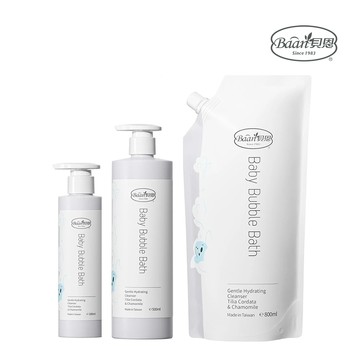 【蝦皮直營】貝恩嬰兒泡泡香浴露200ml/500ml/800ml補充包